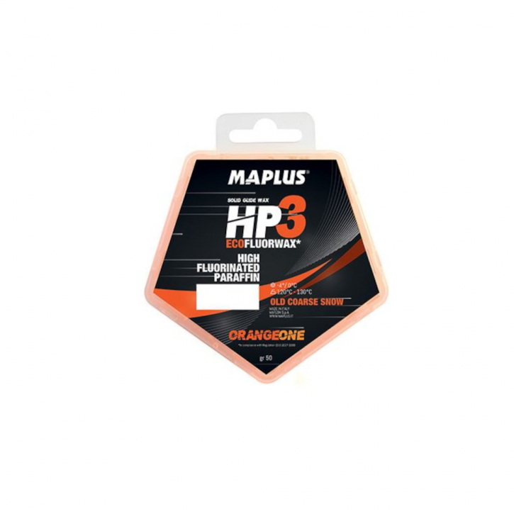Maplus HP3 Orange 1 -OLD COARSE SNOW- ECO WAX 50gr.