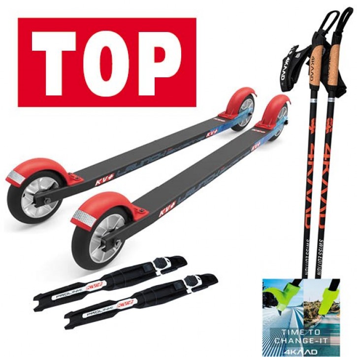 Setangebot Rollski Skate inkl. NNN Bindung & Stöcke Winter&Sommerteller
